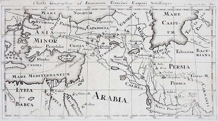 Asie mineure et Perse en 1700 - reproduction © Norbert Pousseur