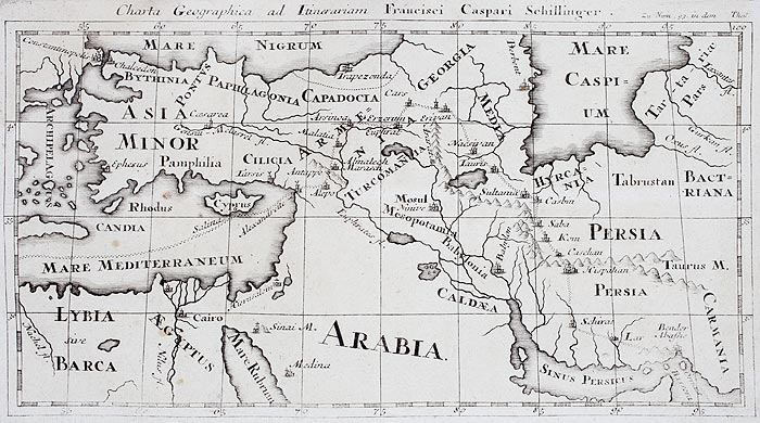Asie mineure et Perse en 1700 - reproduction © Norbert Pousseur