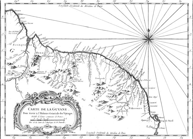 la Guyane en 1757 - reproduction © Norbert Pousseur