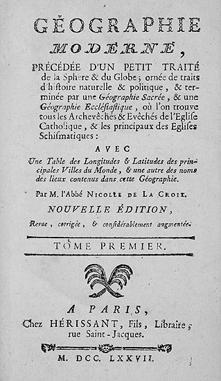 Dictionnaire de l'abbé de La Croix