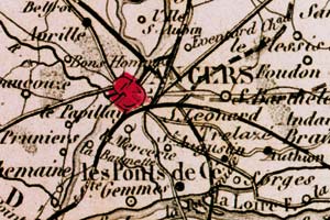 Angers dans l'atles de 1883, édité par Vuillemin Angers dans l'atles de 1883, édité par Vuillemin