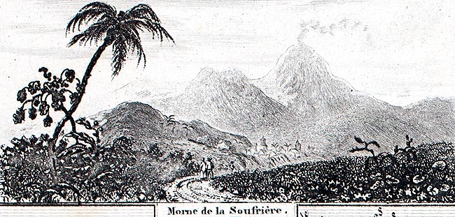Morne de la Soufrière en 1883 Morne de la Soufrière en 1883