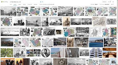 Affichage sous Bing des 'Visites photographiques' de Norbert Pousseur
