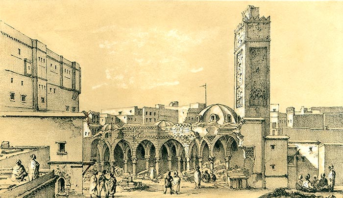 La mosquée Seida vers 1831 - reproduction © Norbert Pousseur