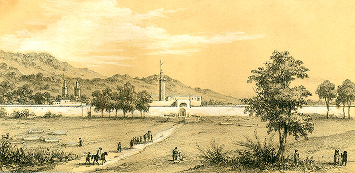 Blida vers 1840 - reproduction © Norbert Pousseur