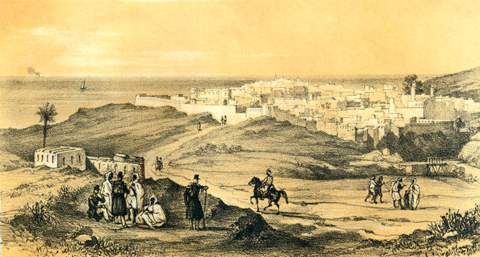 Mostaganem vers 1830 - reproduction © Norbert Pousseur