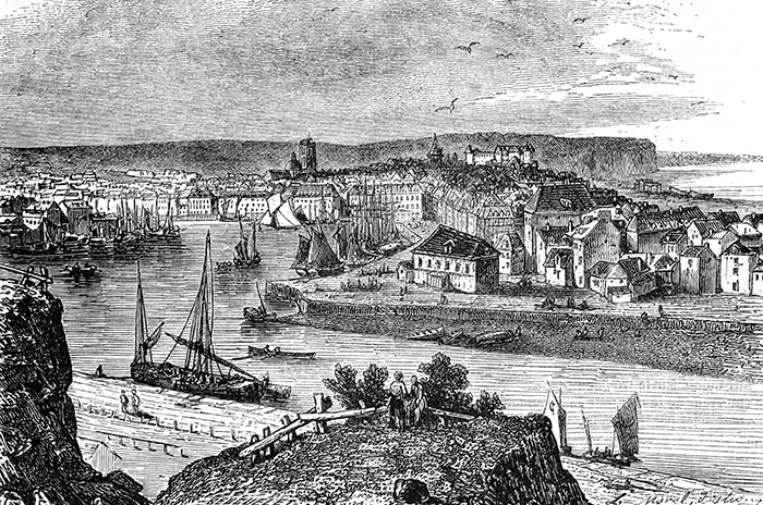 Dieppe par Morel-Fatio vers 1840 - reproduction © Norbert Pousseur