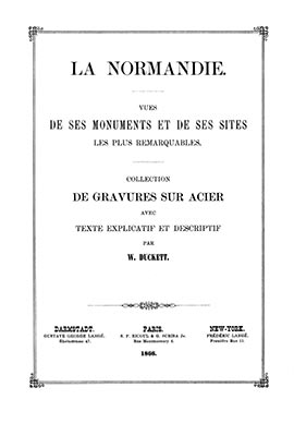 Page de garde de La Normandie de William Duckett