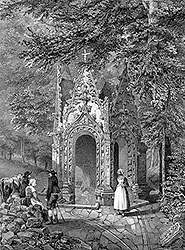 Fontaine de St Nicodème - gravure reproduite et restaurée numériquement par © Norbert Pousseur