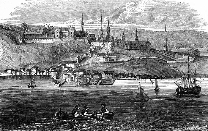 Québec en 1720 - reproduction © Norbert Pousseur Québec en 1720 - reproduction © Norbert Pousseur