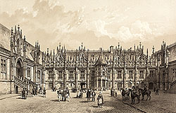 Palais de justice de Rouen par Félix Benoist  - reproduction © Norbert Pousseur