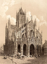 Église de St Maclou à Rouen - reproduction © Norbert Pousseur