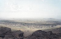 Vue de Damas vers 1860 - reproduction © Norbert Pousseur