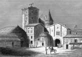 Château d'Angoulême vers 1830 - gravure reproduite puis retouchée par  © Norbert Pousseur