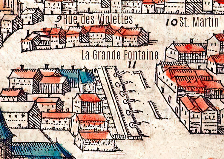 Plan Pittoresque de la Ville de Paris. Gravé