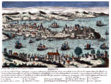 Pour zoom, Golfe du port de Brest  - gravure restaurée numériquement par © Norbert Pousseur