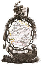 Zoom sur Carte succinte de la Dordogne vers 1830 - gravure reproduite et restaurée numériquement par © Norbert Pousseur