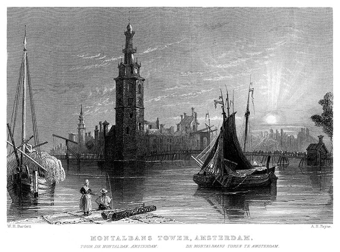 La Tour de Montalban d'Amsterdam - gravure reproduite et restaurée numériqueemnt par © Norbert Pousseur La Tour de Montalban d'Amsterdam - gravure reproduite et restaurée numériqueemnt par © Norbert Pousseur