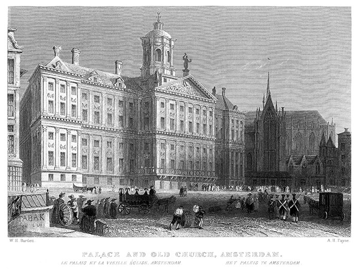 Le Palais de la vieille église d'Amsterdam - gravure reproduite et restaurée numériqueemnt par © Norbert Pousseur Le Palais de la vieille église d'Amsterdam - gravure reproduite et restaurée numériqueemnt par © Norbert Pousseur