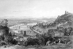 Lyon de la Crox rouuse vers 1830 - gravure reproduite et restaurée numériquement par © Norbert Pousseur