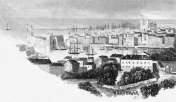 Pour zoom, Marseille vers 1880 - gravure  reproduite et restaurée par © Norbert Pousseur