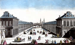 Pour zoom, Vue méridionale de la grande place dite Place Carrière à Nancy  - estamppe  reproduite et restaurée par © Norbert Pousseur