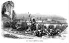 Zoom sur Les remparts d'Orléans assiégé, au 17ème siècle - gravure reproduite et restaurée numériquement par © Norbert Pousseur