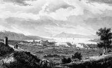 Pour zoom, Toulon et sa rade vers 1835 - gravure  reproduite et restaurée numériquement par © Norbert Pousseur