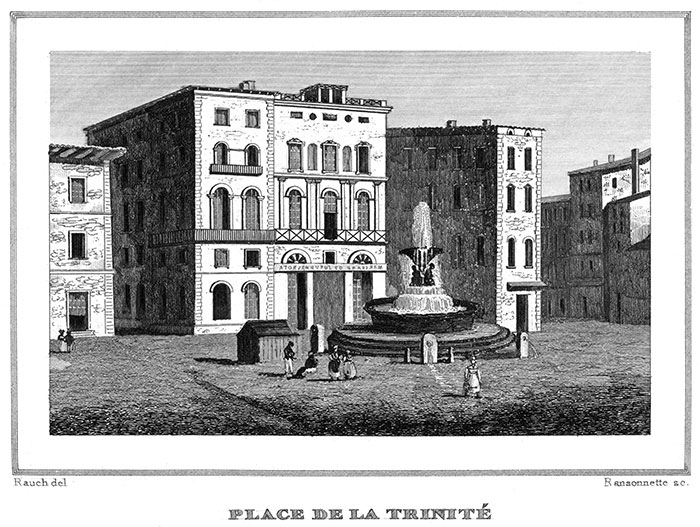 Place de la Trinité de Toulouse par Charles Rauch - reproduction © Norbert Pousseur