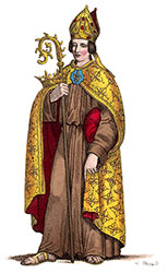 St Louis, évêque de Toulouse - reproduction © Norbert Pousseur