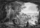 Grotte des Estroys, lyon, 1825 - gravure reproduite et restaurée numériquement par © Norbert Pousseur