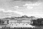 Lyon, place Bellecour, 1825 - gravure reproduite et restaurée numériquement par © Norbert Pousseur