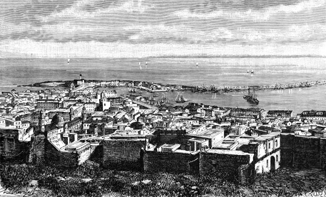 Alger vers 1880 - reproduction © Norbert Pousseur