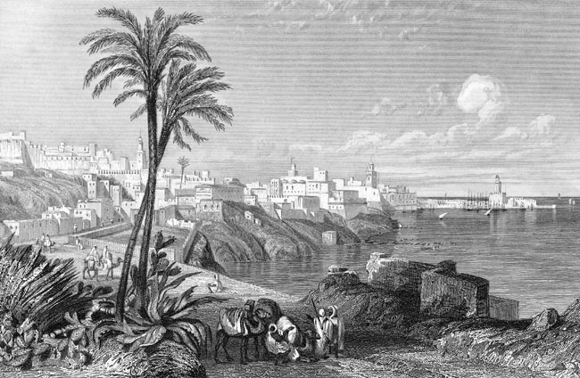 Alger vers 1830 - reproduction © Norbert Pousseur