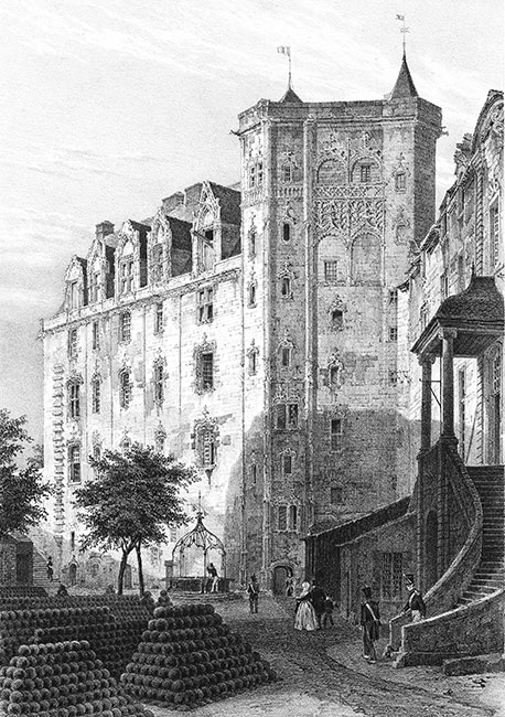 Le château de Nantes par JJ Potel - reproduction © Norbert Pousseur