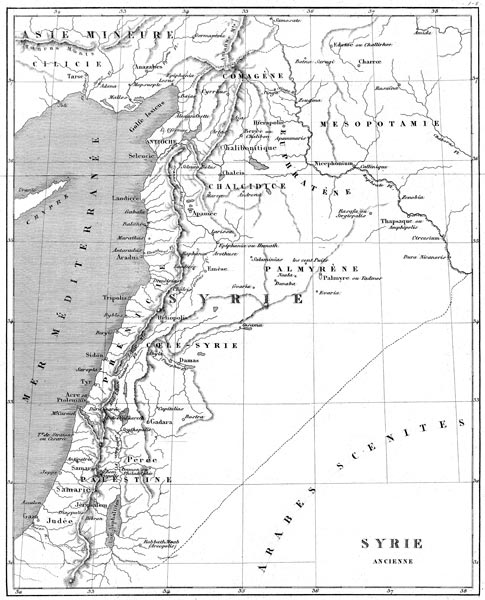 Carte de Syrie - reproduction © Norbert Pousseur