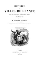 Page de garde de l'Histoire des villes de France - gravure reproduite et restaurée numériquement par © Norbert Pousseur