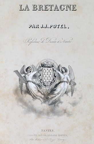 Page de garde de La Bretagne de JJ Potel - gravure reproduite et restaurée numériquement par © Norbert Pousseur