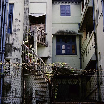 © Norbert Pousseur - Cour intérieure du vieux Singapour