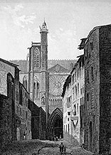 La cathédrale de Clermont en 1838 - reproduction et restauration © Norbert Pousseur  