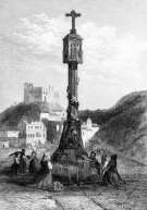 Para zoom - Oratório no Porto por volta de 1840 - reprodução da gravura e correcções digitais por © Norbert Pousseur