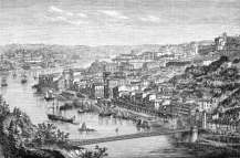 Para zoom: Porto por volta de 1860 - reprodução da gravação e correcções digitais por © Norbert Pousseur