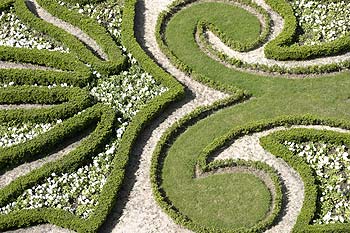jardin à la française autour du château d'Angers - © Norbert Pousseur