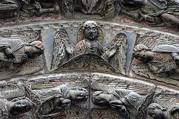 porche de la cathédrale d'Angers - © Norbert Pousseur