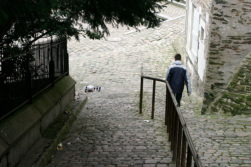 anciens escaliers d'Angers - © Norbert Pousseur