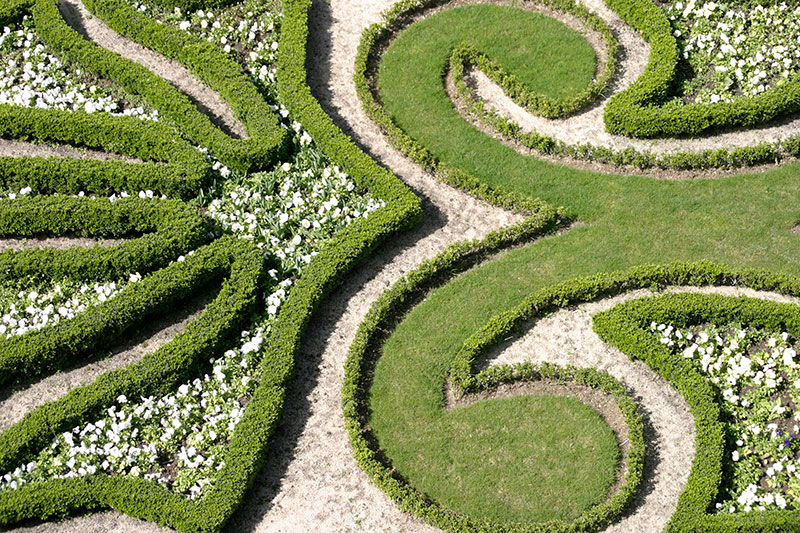 jardin à la française autour du château d'Angers - © Norbert Pousseur