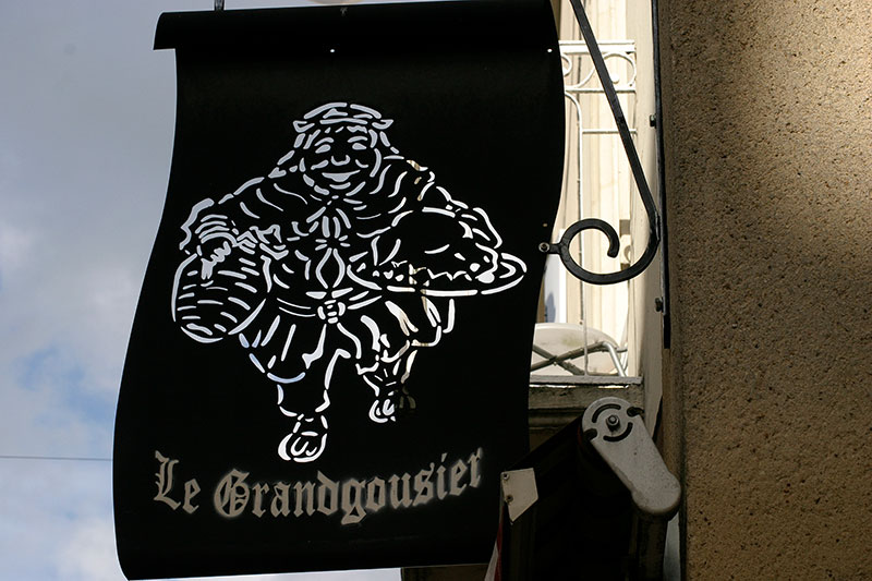 Enseigne du restaurant Le Gandgousier à Angers - © Norbert Pousseur