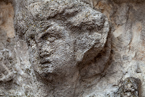 Visage à la romaine - © artiste inconnu - photo Norbert Pousseur