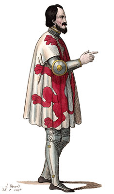 Henri III comte à Arlon - dessiné par Léopold Massard - reproduction © Norbert Pousseur
