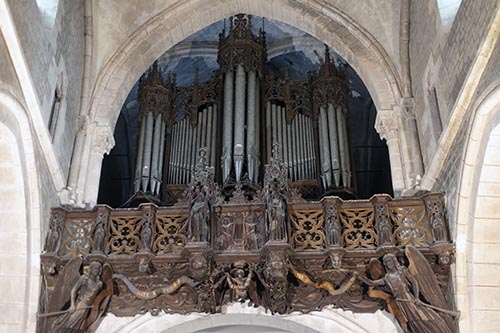 Le grand orgue de l'église d'Avallon - © Norbert Pousseur